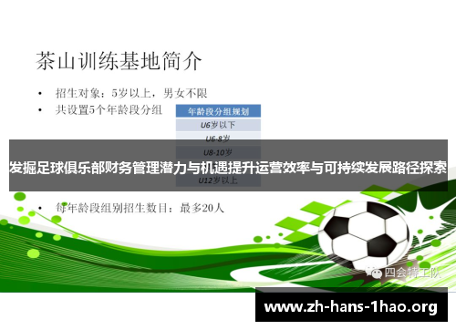 发掘足球俱乐部财务管理潜力与机遇提升运营效率与可持续发展路径探索