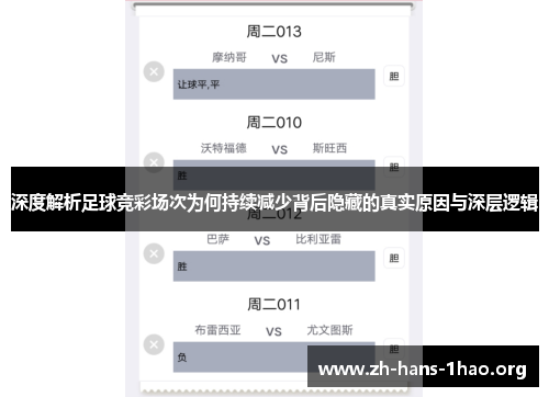 深度解析足球竞彩场次为何持续减少背后隐藏的真实原因与深层逻辑